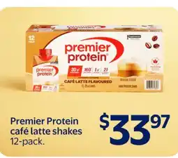 Walmart Premier Protein café latte shakes offer