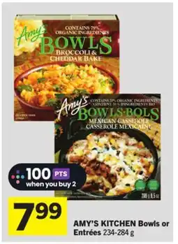 Foodland AMY'S KITCHEN Bowls or Entrées offer