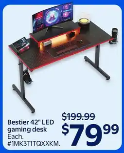 Walmart Bestier 42 LED gaming desk offer