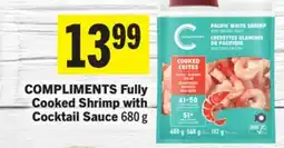 Foodland COMPLIMENTS Fully Cooked Shrimp with Cocktail Sauce offer