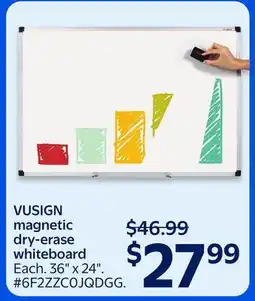 Walmart VUSIGN magnetic dry-erase whiteboard offer
