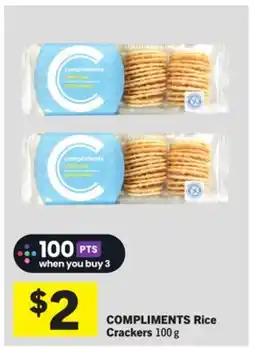 Foodland COMPLIMENTS Rice Crackers offer