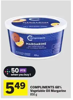 Foodland COMPLIMENTS 68% Vegetable Oil Margarine offer