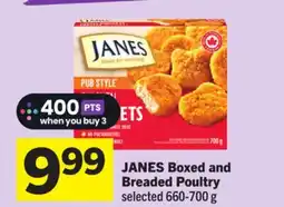 Foodland JANES Boxed and Breaded Poultry offer