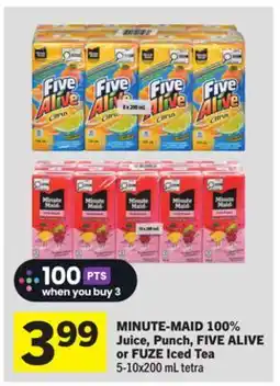 Foodland 100% Juice, Punch, Iced Tea offer