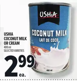 Metro USHIA COCONUT MILK OR CREAM offer
