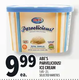Metro ABE'S PARVELICIOUS! ICE CREAM offer