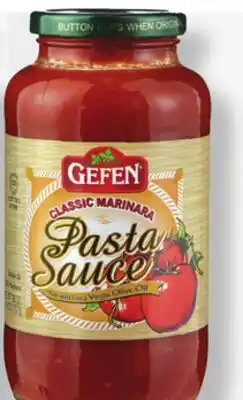 Metro GEFEN PIZZA OR PASTA SAUCE offer