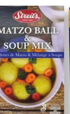 Metro STREIT'S SOUP MIX OR BAG N' BAKE, CROYDEN MATZO SOUP MIX offer