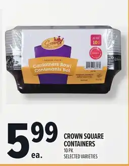 Metro CROWN SQUARE CONTAINERS offer