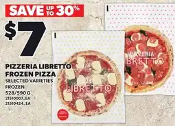 Loblaws PIZZERIA LIBRETTO FROZEN PIZZA, 528/590 G offer