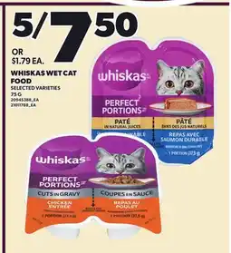 Loblaws WHISKAS WET CAT FOOD offer