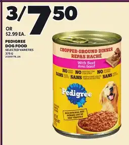 Loblaws PEDIGREE DOG FOOD offer