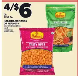 Loblaws HALDIRAM SNACKS OR PEANUTS offer