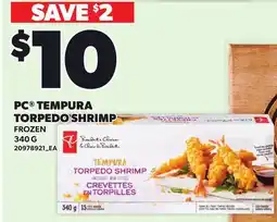 Loblaws PC TEMPURA TORPEDO SHRIMP offer