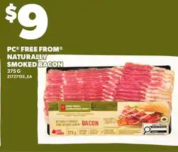 Loblaws PC FREE FROM NATURALLY SMOKED BACON offer