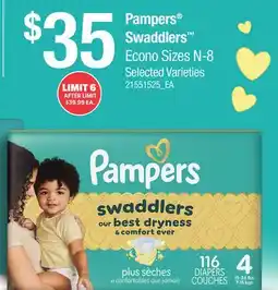 Loblaws PAMPERS SWADDLERS offer
