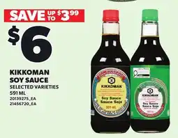 Loblaws KIKKOMAN SOY SAUCE offer