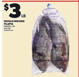 Loblaws WHOLE DRESSED TILAPIA offer