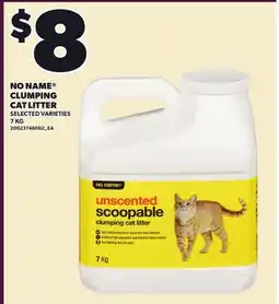 Loblaws NO NAME CLUMPING CAT LITTER offer