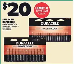 Loblaws DURACELL BATTERIES offer