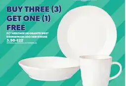 Loblaws PC HERITAGE OR GRANITE WEST DINNERWARE AND SERVEWARE offer