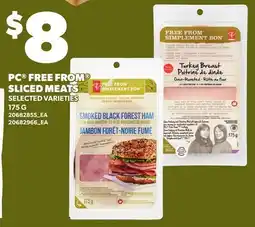 Loblaws PC FREE FROM SLICED MEATS offer