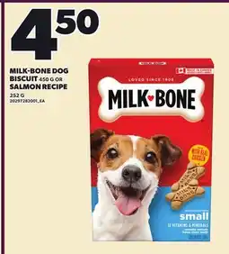 Loblaws MILK-BONE DOG BISCUIT, 450 G OR SALMON RECIPE, 252 G offer