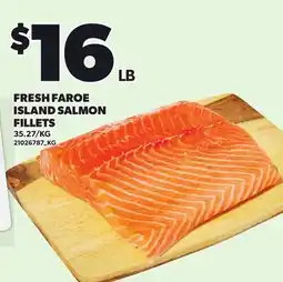 Loblaws FRESH FAROE ISLAND SALMON FILLETS offer