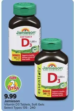 PharmaChoice Vitamin D3 Tablets, Soft Gels Select Types 135 - 240 offer