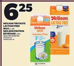 Loblaws NEILSON TRUTASTE LACTOSE FREE MILK, 2 L OR NEILSON PROTEIN BEVERAGE, 1.89 L offer