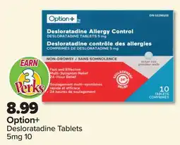 PharmaChoice Option+ Desloratadine Tablets 5mg 10 offer