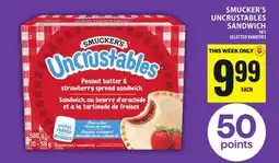 Food Basics SMUCKER'S Uncrustables Sandwich offer