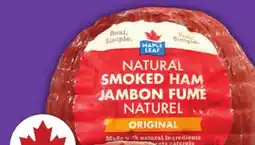 Food Basics SCHNEIDERS OR MAPLE LEAF SMOKED BONELESS HALF HAM offer