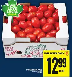 Food Basics ROMA TOMATOES offer