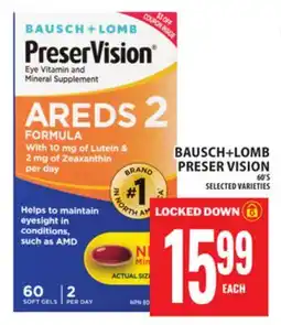 Food Basics BAUSCH+LOMB PRESER VISION offer