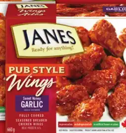 Food Basics JANES PUB STYLE FULLY COOKED BREADED CHICKEN WINGS offer
