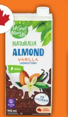 Food Basics LIFE SMART NATURALIA ALMOND BEVERAGE offer