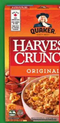 Food Basics QUAKER HARVEST CRUNCH offer