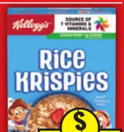 Food Basics GENERAL MILLS HONEY NUT CHEERIOS OR KELLOGG'S RICE KRISPIES offer