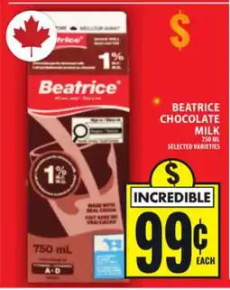 Food Basics BEATRICE CHOCOLATE MILK offer