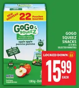 Food Basics GOGO SQUEEZ SNACKS offer