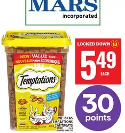Food Basics WHISKAS TEMPTATIONS CAT TREATS offer