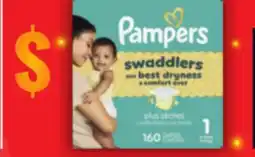 Food Basics PAMPERS SWADDLERS OR BABY DRY DIAPERS offer