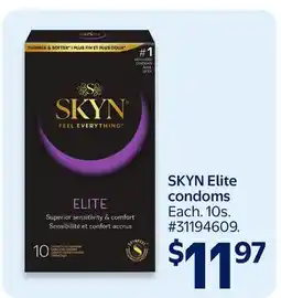 Walmart SKYN Elite condoms offer