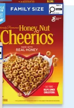 Walmart Honey Nut Cheerios family size cereal offer