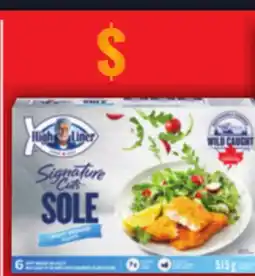 Food Basics HIGH LINER FISH FILLETS, SIGNATURE CUTS BREADED & BATTERED OR CATCH OF THE DAY FISH FILLETS offer