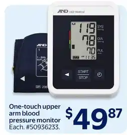 Walmart One-touch upper arm blood pressure monitor offer