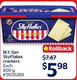 Walmart M.Y. San SkyFlakes crackers offer