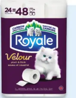Walmart Royale 2-ply bathroom tissue 24 = 48 rolls offer
